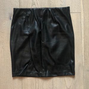 Black pleather skirt